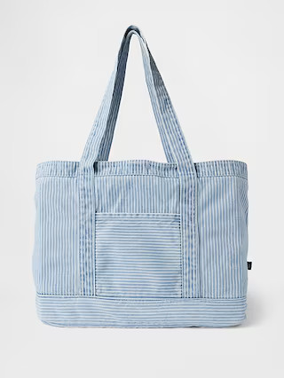 Denim Stripe Tote Bag | Gap (US)