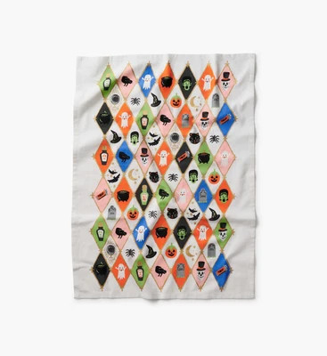 Tea Towel - Halloween Argyle | Rifle Paper Co.
