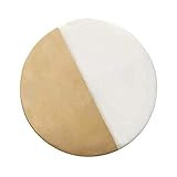 Christmas Gifts White Marble Coaster Set with Golden Brass Strip Inlay Tea Coaster Drink Coasters Ta | Amazon (US)