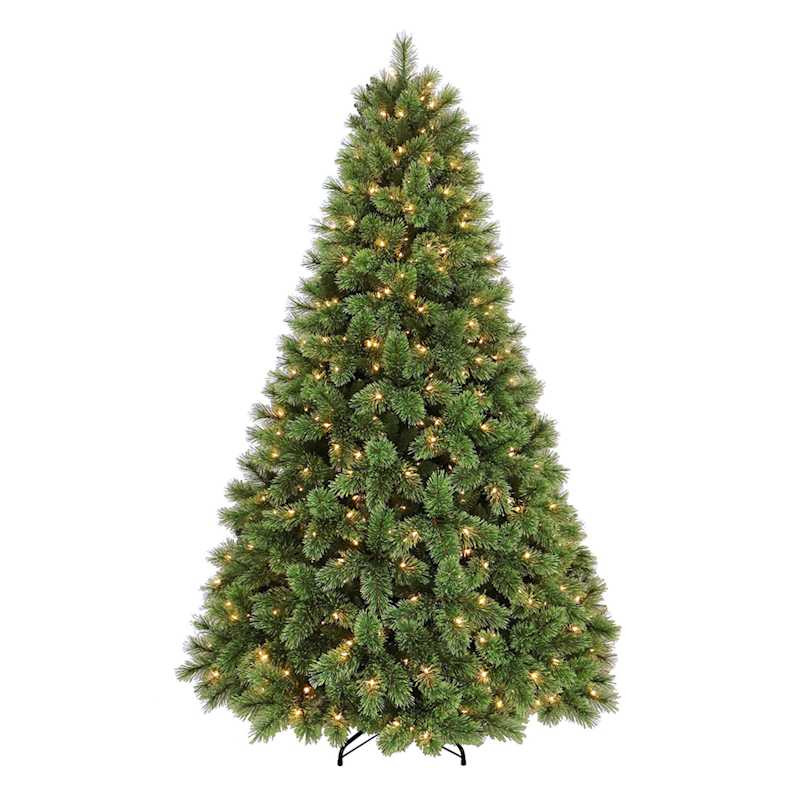 (B30) Pre-Lit LED Sugar Cashmere Pine Christmas Tree, 7.5' | At Home