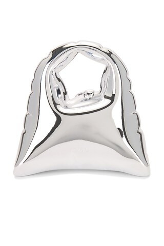 Inara Top Handle in Shiny Silver | Revolve Clothing (Global)