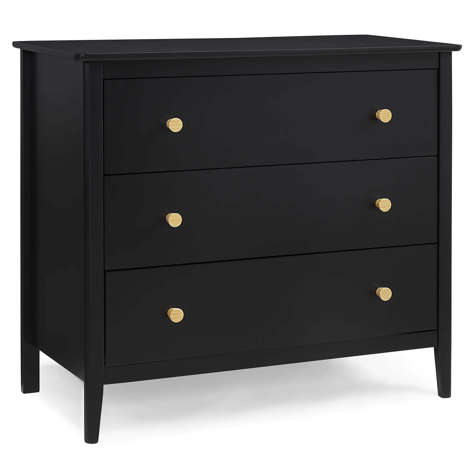 Delta Children Casey 3 Drawer Dresser, Ebony/Natural | Walmart (US)
