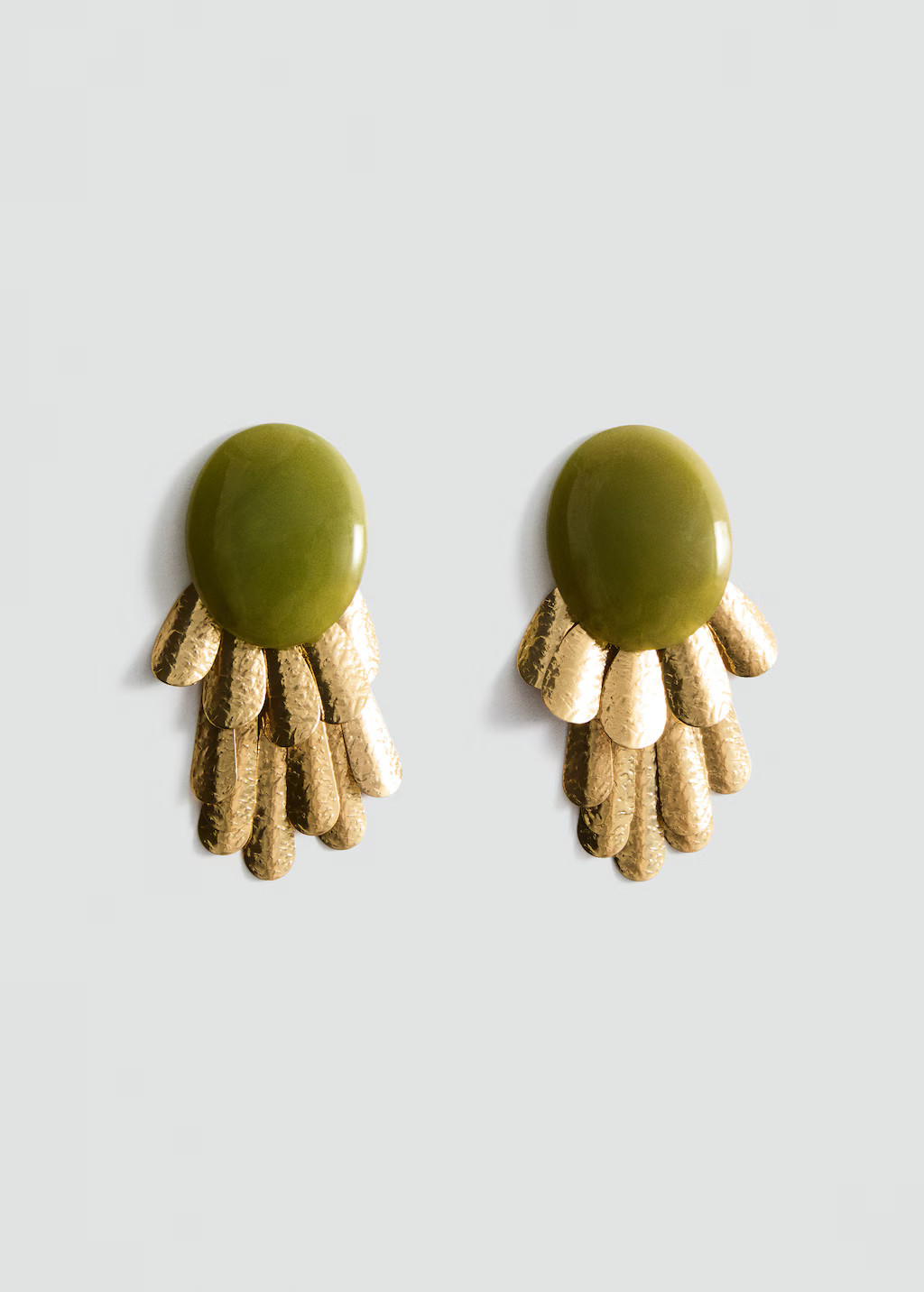 Circular waterfall-design earrings - Women | MANGO USA | Mango (US/MX/AU)