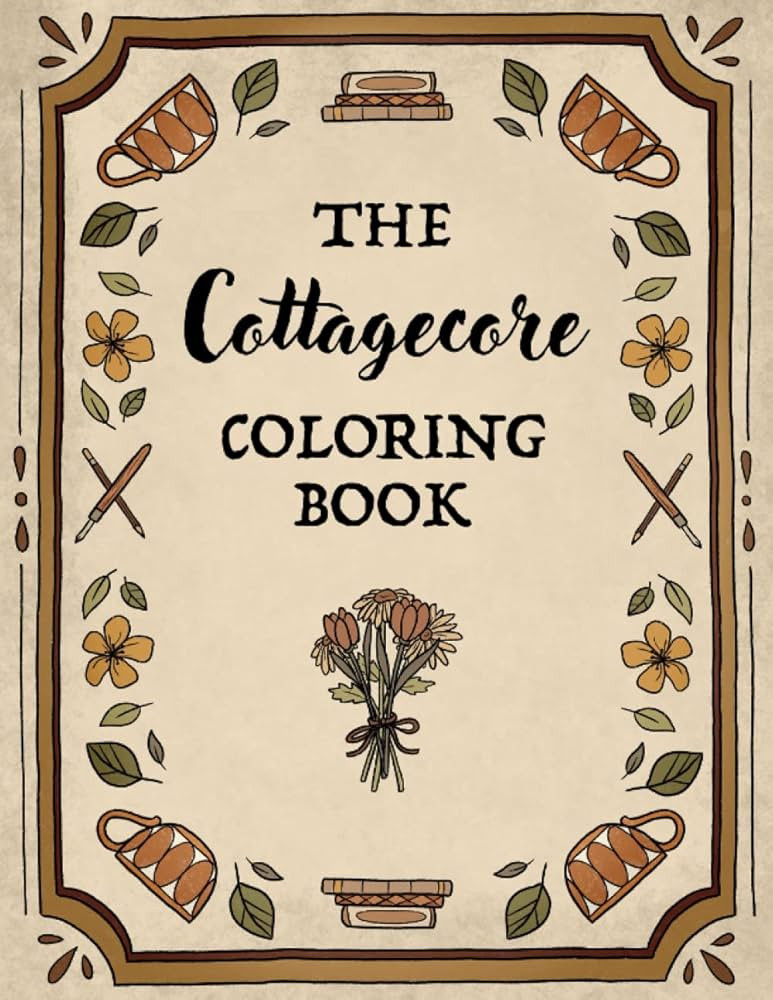 The Cottagecore Coloring Book: 30+ Charming Coloring Pages | Amazon (US)