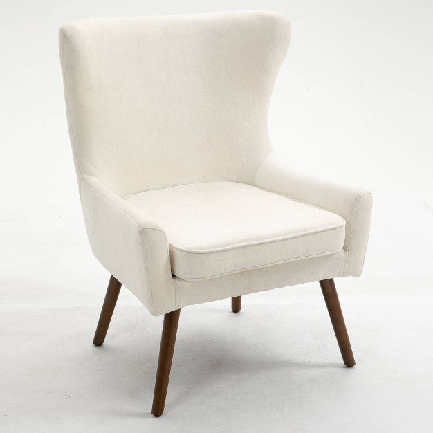 Olivia Wing Back Accent Chair Beige - Carolina Chair &#38; Table | Target