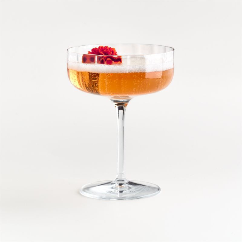 Moxie Optic Coupe Glass + Reviews | Crate and Barrel | Crate & Barrel