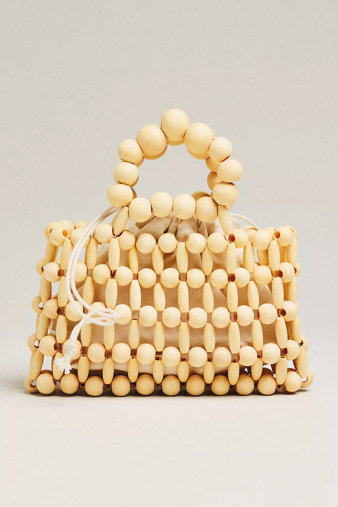 Wood Bead Top-Handle Mini Satchel | Anthropologie (US)