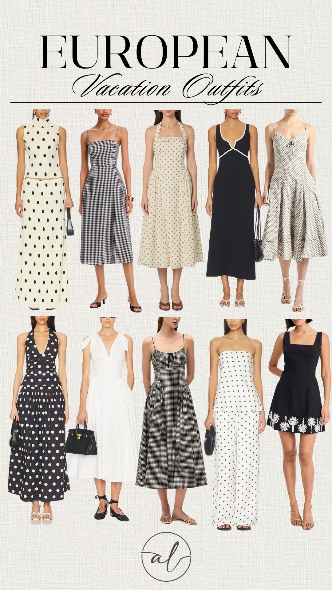 European summer vacation outfits 
Maxi dresses, mid dresses, sets, polka dots…

#LTKootd #LTKU #LTKSeasonal