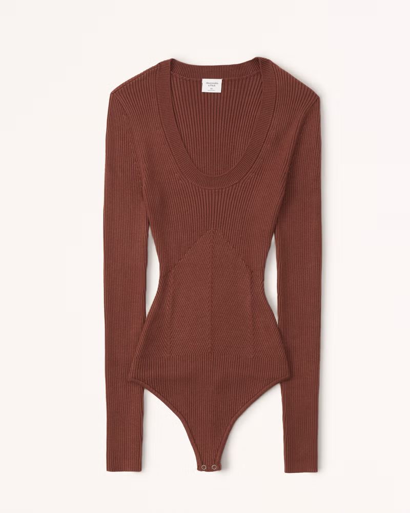 Women's Scoopneck Sweater Bodysuit | Women's | Abercrombie.com | Abercrombie & Fitch (US)