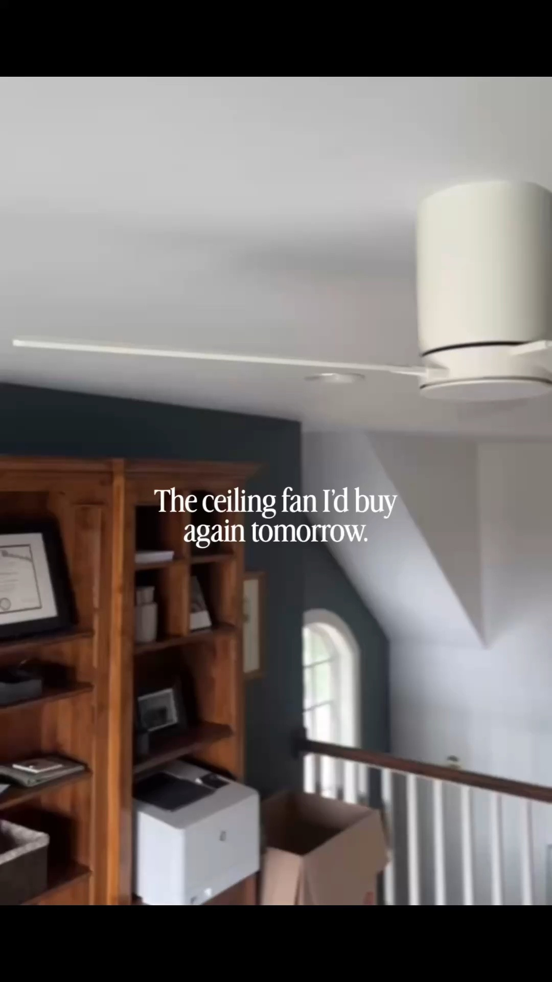 The white ceiling fan I’d buy again and again, for my home office. So quiet, easy to install, and now on sale!

#LTKHome #LTKSaleAlert