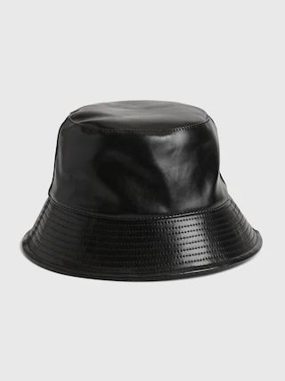 Faux-Leather Bucket Hat | Gap (US)