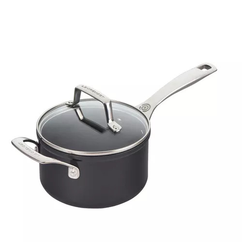 Le Creuset Essential Ceramic Nonstick Saucepan with Lid | Sur La Table