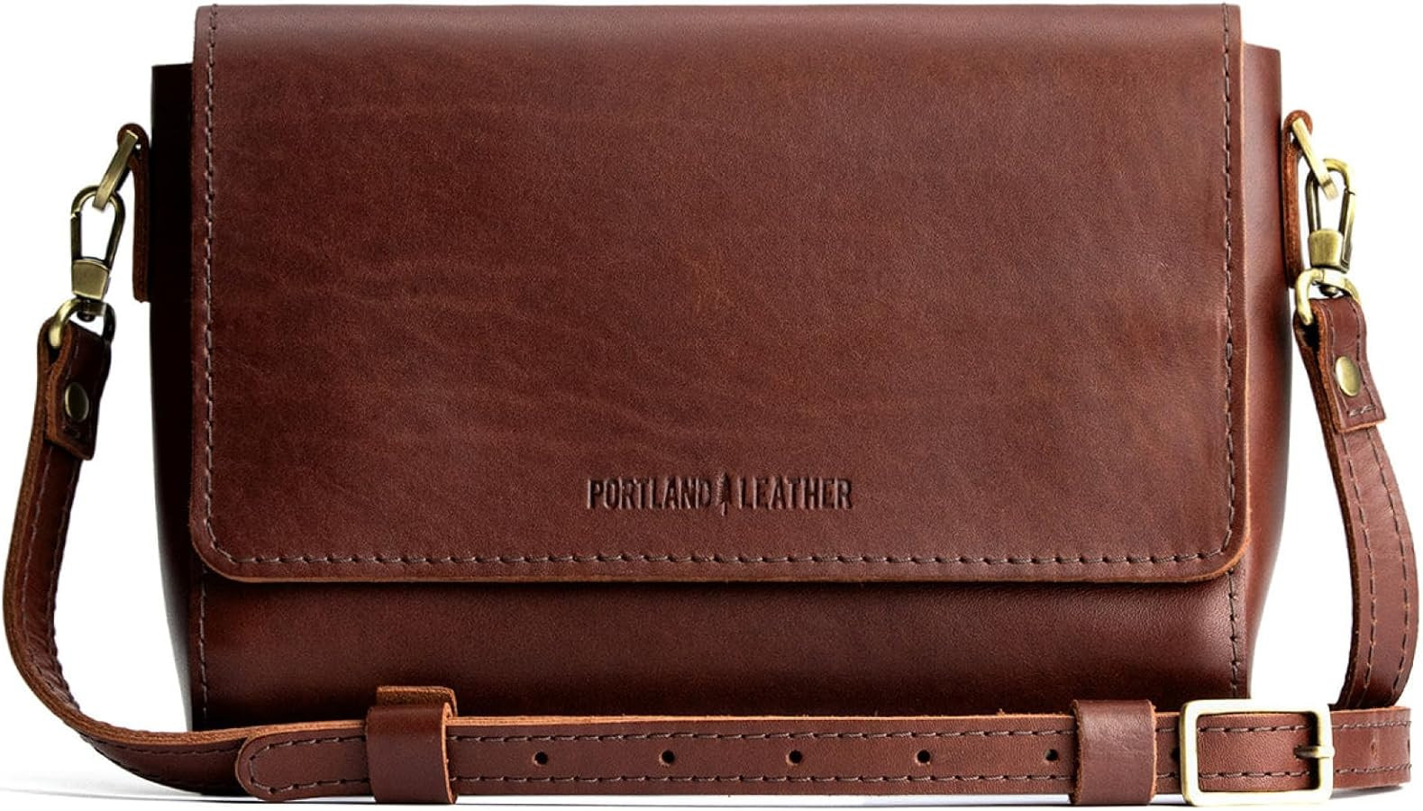 Portland Leather Goods Metro Crossbody Bag for Women – Handmade from the Finest Full-Grain Hide... | Amazon (US)