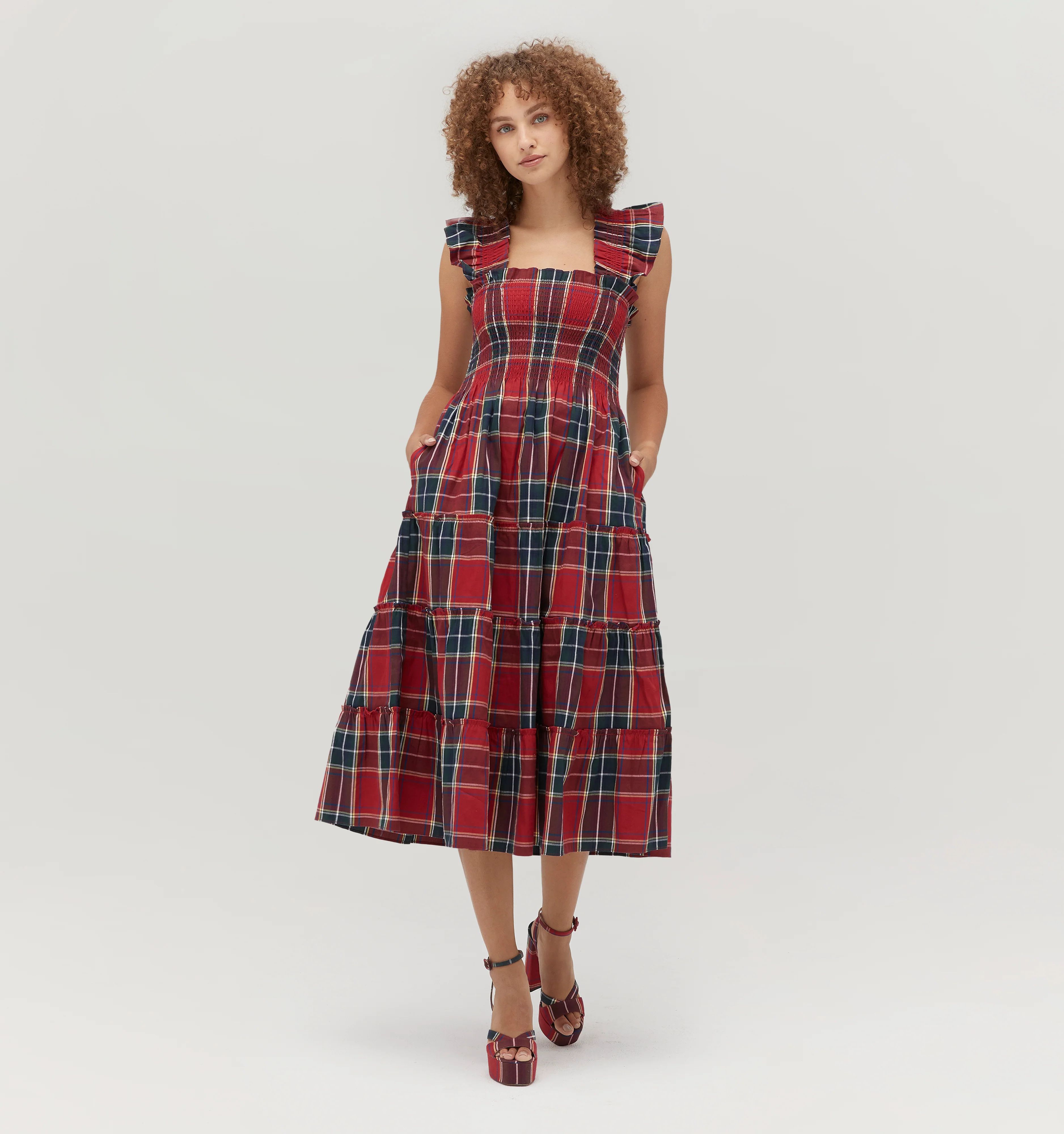 The Ellie Nap Dress - Blackwatch Tartan | Hill House Home