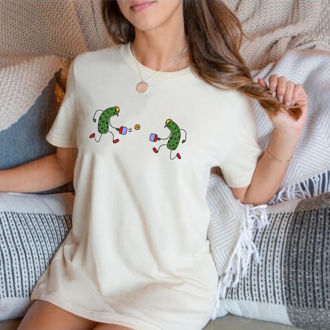 Pickleball Shirt, Pickleball Lover Gift, Pickles Playing Pickleball Tee - Etsy | Etsy (US)