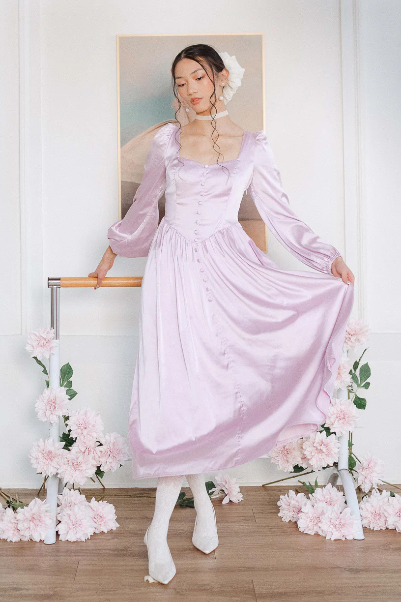 Valentina Dress in Lavender | Ivy City Co