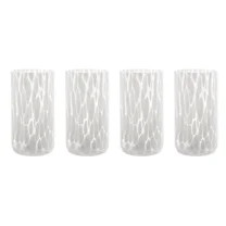 Thyme & Table 20 fl oz White Tortoise Drinking Glasses, Set of 4 | Walmart (US)