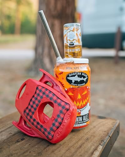 Draft Top LIFT Beer Soda Can Opener - Topless Can Opener - Can Cutter Top Remover - Handheld Safety Manual Can Opener, Smooth Edge Effortless Rip and Sip Opener, Pulls the Top Off (Flannel Lumberjack) | Amazon (US)