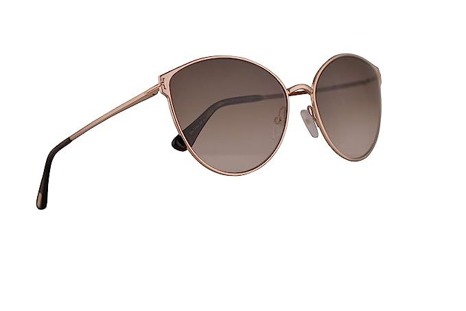 Tom Ford FT0654 Zeila-02 Sunglasses Shiny Rose Gold w/Brown Gradient 60mm Lens 28F FT654 TF 654 T... | Amazon (US)