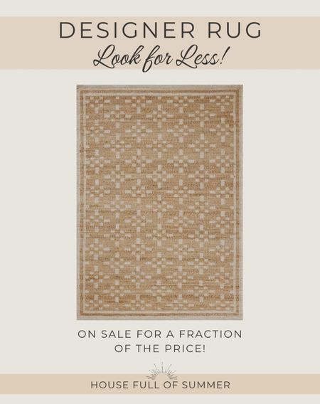 Designer rug look for less Serena & Lily alternatives woven area rug 

#LTKhome #LTKsalealert