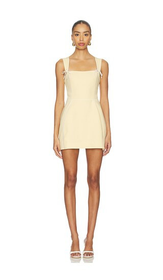 Amanda Uprichard Baylee Romper in Lemon. - size S | Revolve Clothing (Global)