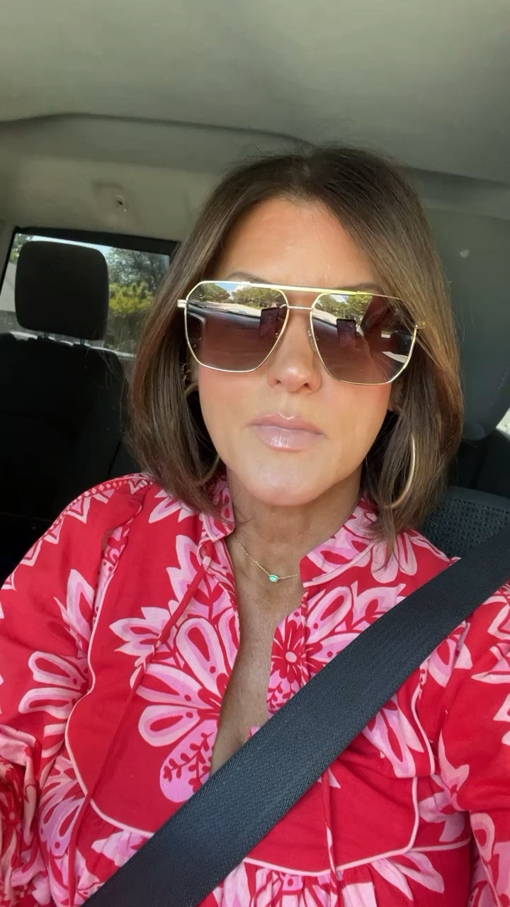 Amazon sunglasses and Farm Rio dress  

#LTKstyletip #LTKtravel #LTKover40