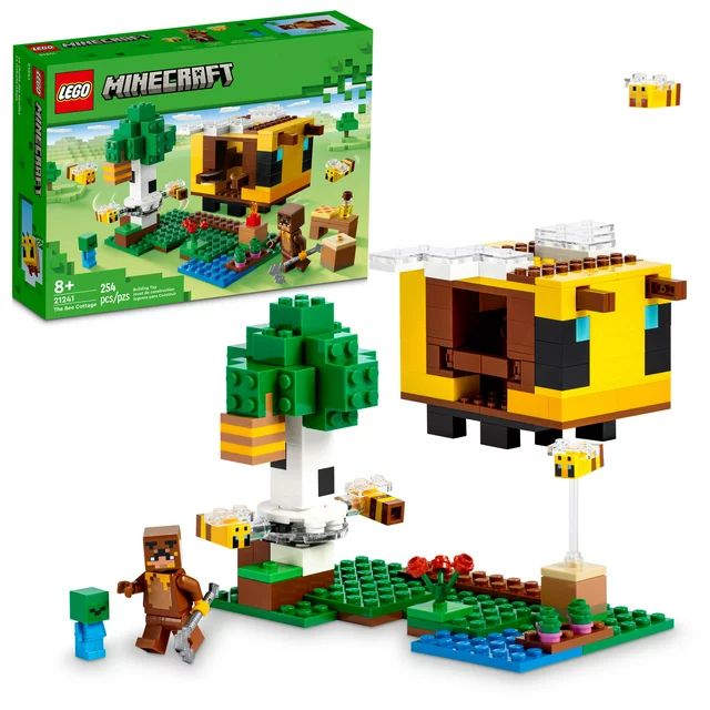 LEGO Minecraft The Bee Cottage 21241 Building Set - Construction Toy with Buildable House, Farm, ... | Walmart (US)