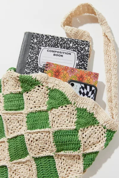 Crochet Woven Shoulder Bag | Urban Outfitters (US and RoW)