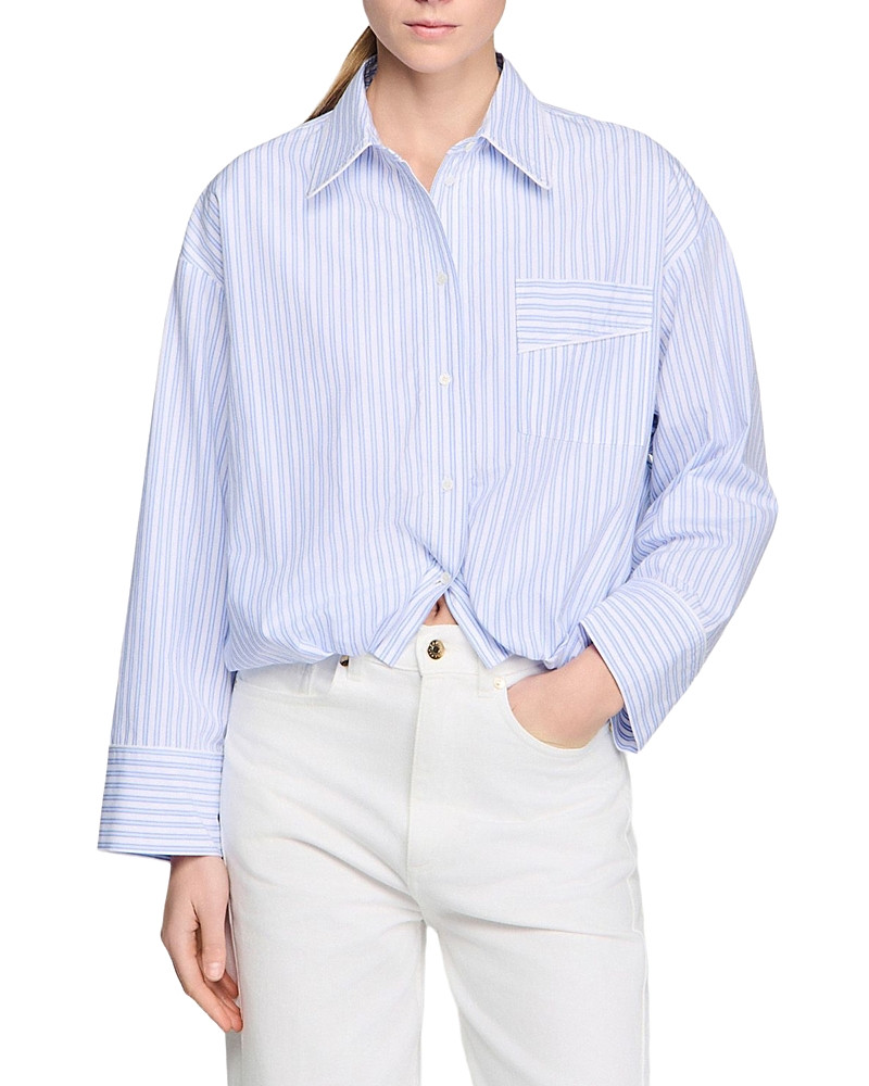 Sandro Cropped Shirt | Bloomingdale's (US)