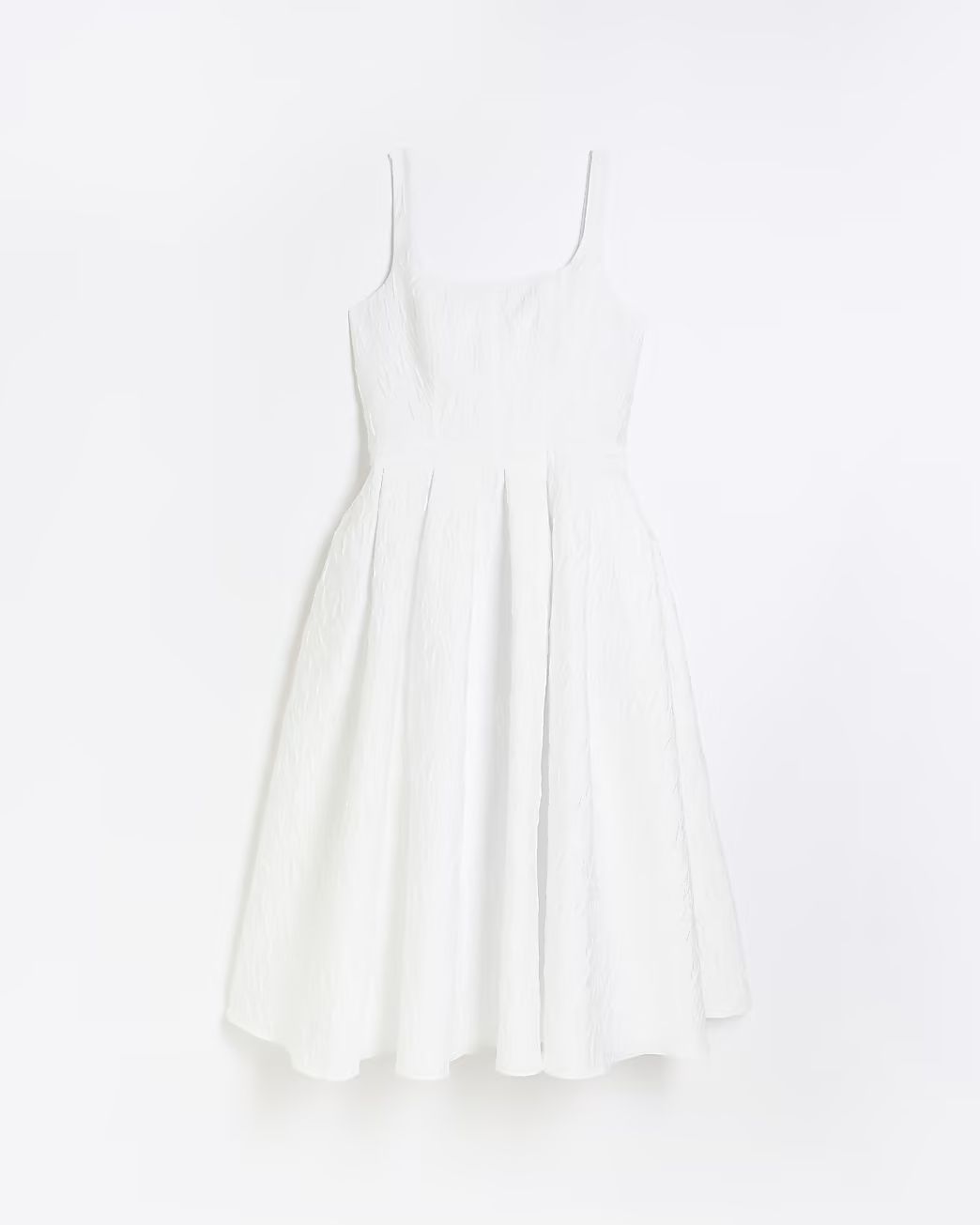 White midi prom dress | River Island (UK & IE)