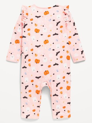 Printed Ruffle-Trim Jumpsuit for Baby | Old Navy (US)