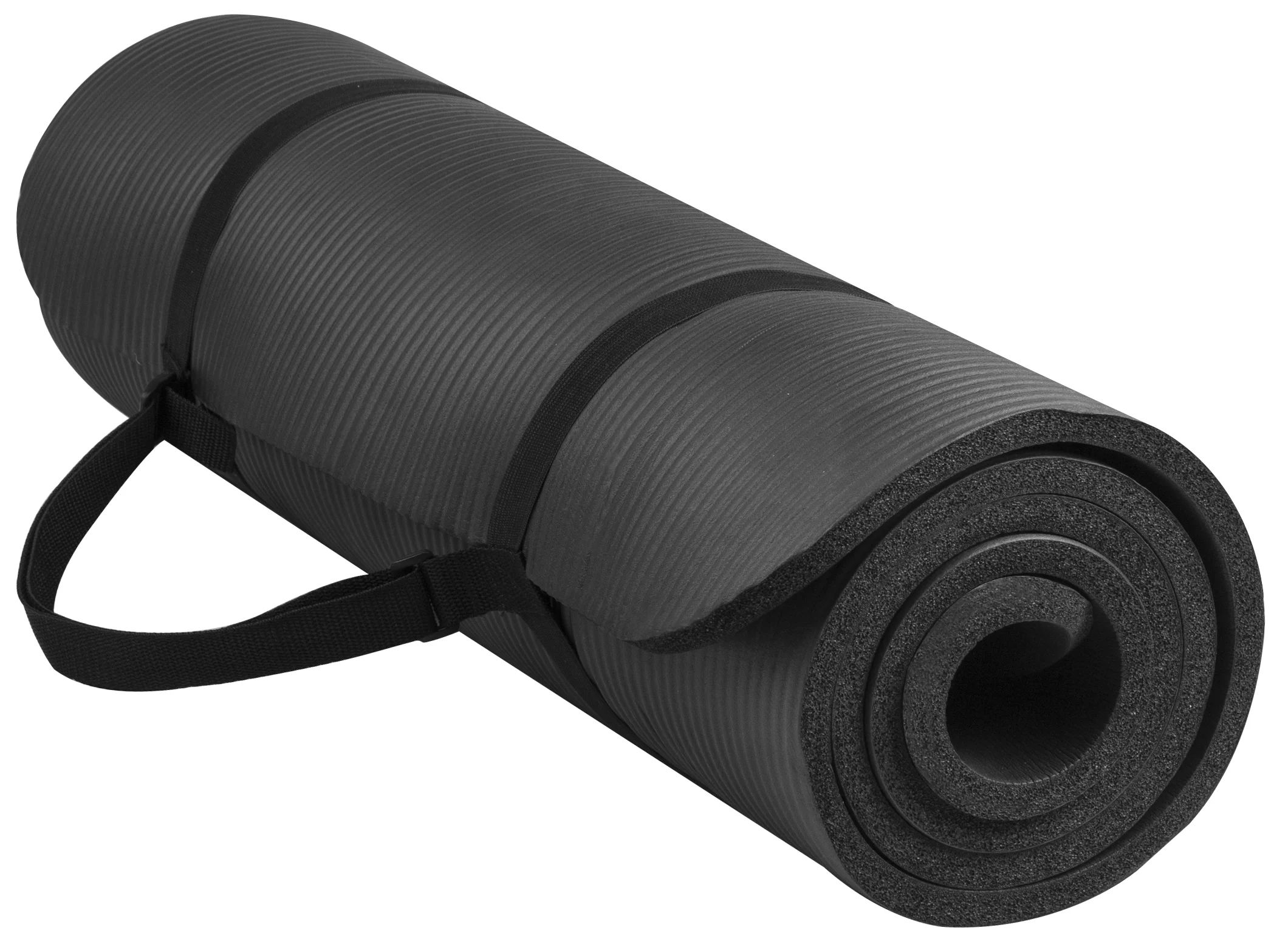 BalanceFrom All-Purpose 1/2-In. High Density Foam Exercise Yoga Mat Anti-Tear with Carrying Strap... | Walmart (US)