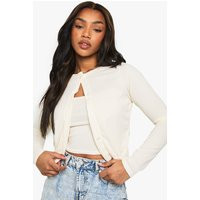 Womens Rib 2In1 Cami Top And Cardigan Set - White - 2 | boohoo (US & Canada)