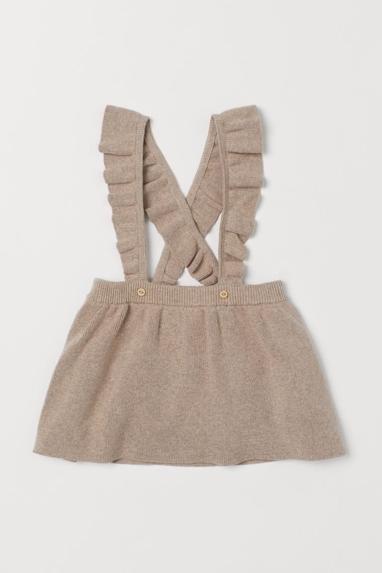 Fine-knit Skirt with Straps | H&M (US + CA)