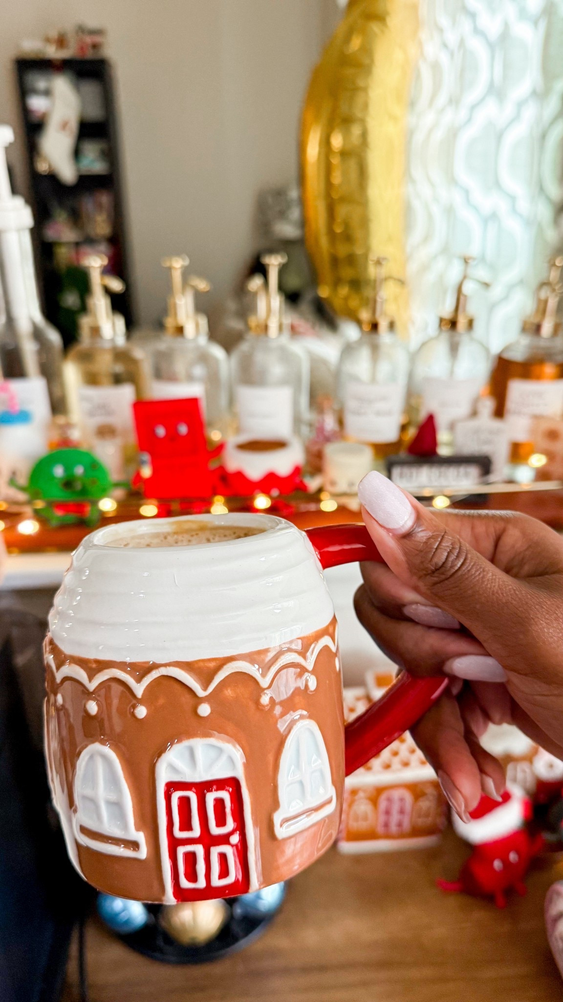 The cutest gingerbread house mug and Christmas coffee bar decor! I love Christmas decor so much, especially if it’s gingerbread themed! 

#LTKHome #LTKSeasonal #LTKHoliday