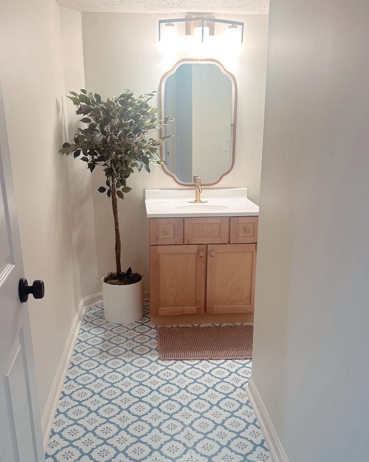 Basement bathroom quick makeover!