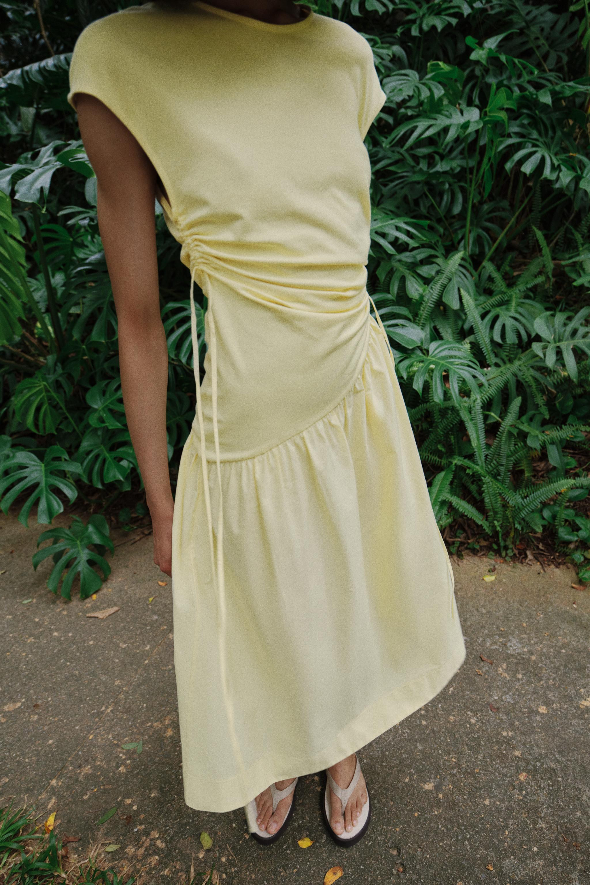 ASYMMETRIC GATHERED DRESS | Zara US