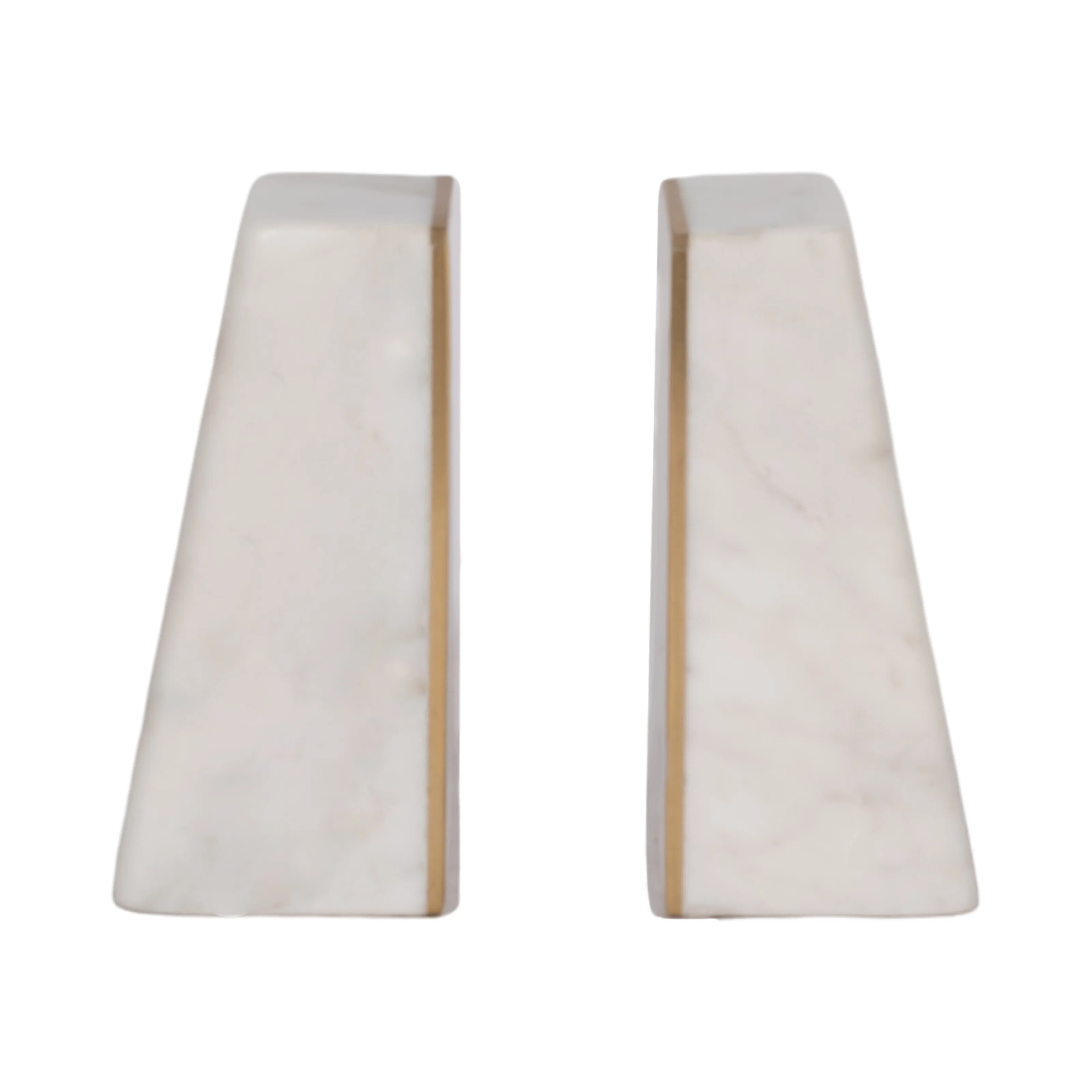 Bookends and Decorative Book Ends – Modern Bookends with Marble Finish – Home Decor Bookends ... | Wayfair North America
