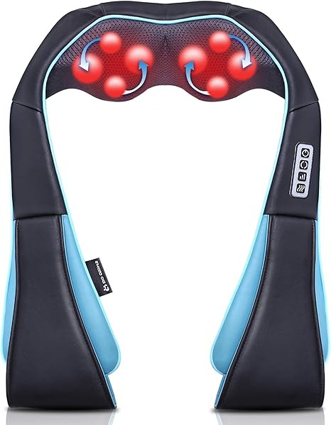 Mo Cuishle Shiatsu Neck and Shoulder Massager with Heat – Deep Kneading Massage for Relaxation ... | Amazon (US)