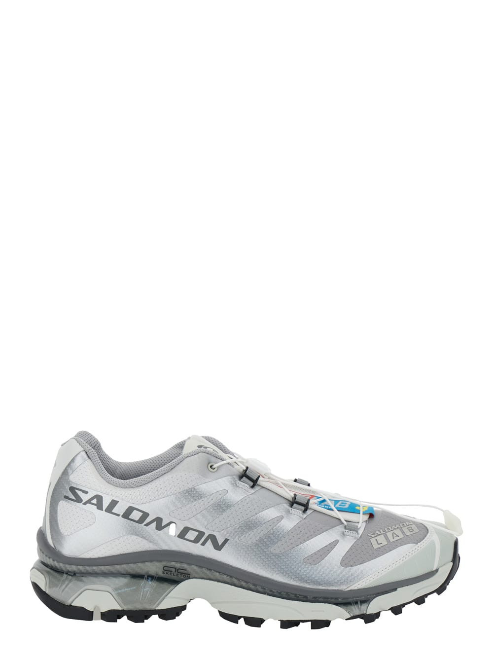 Salomon xt-6 S/lab Silver Sneakers With Drawstring In Mesh And Tech Fabric | Italist.com US