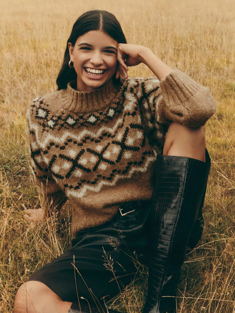 Friends Like These Brown Fairisle Jumper | Next AU