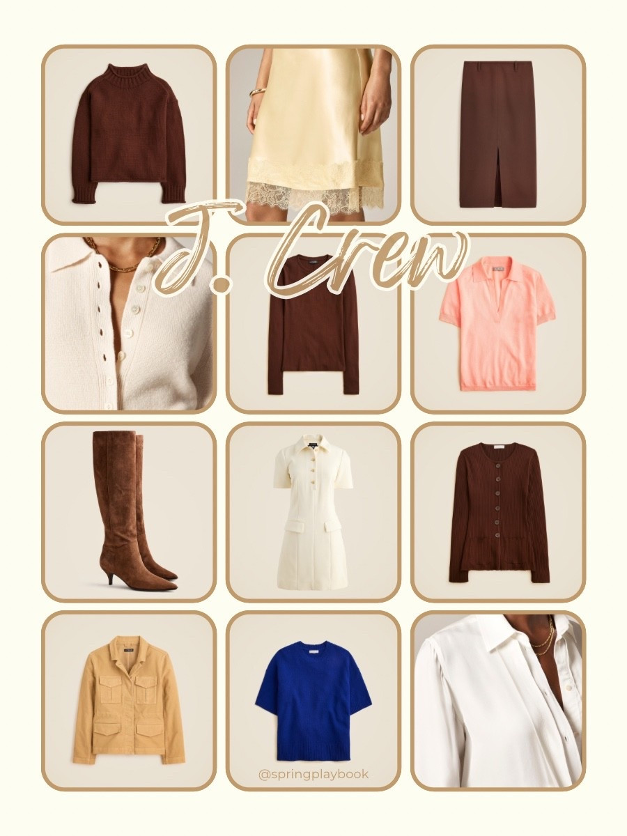 September new arrivals from J.Crew. Fall 2025 Style!

Noteworthy:
The chore jacket has a cinchable waist. 
The middle brown shirt is your basic ribbed long sleeve tshirt. 
The iconic rolled neck sweater is back  
A lot of these come in other colors!

#createdcolorful #createdcolorfulspring #hocspring #tcispring #tcilightspring #pcaspring #lightspring #warmspring #truespring #brightspring #clearspring #paintboxspring #bluespring

#LTKOver40 #LTKSaleAlert #LTKWorkwear