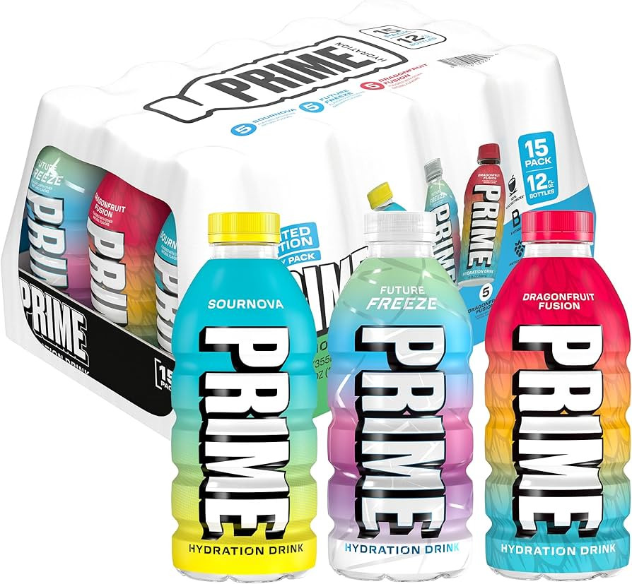 PRIME Hydration VARIETY Sports Drinks, Electrolyte Enhanced to Replenish Fluids, 177mg BCAAs, B V... | Amazon (US)