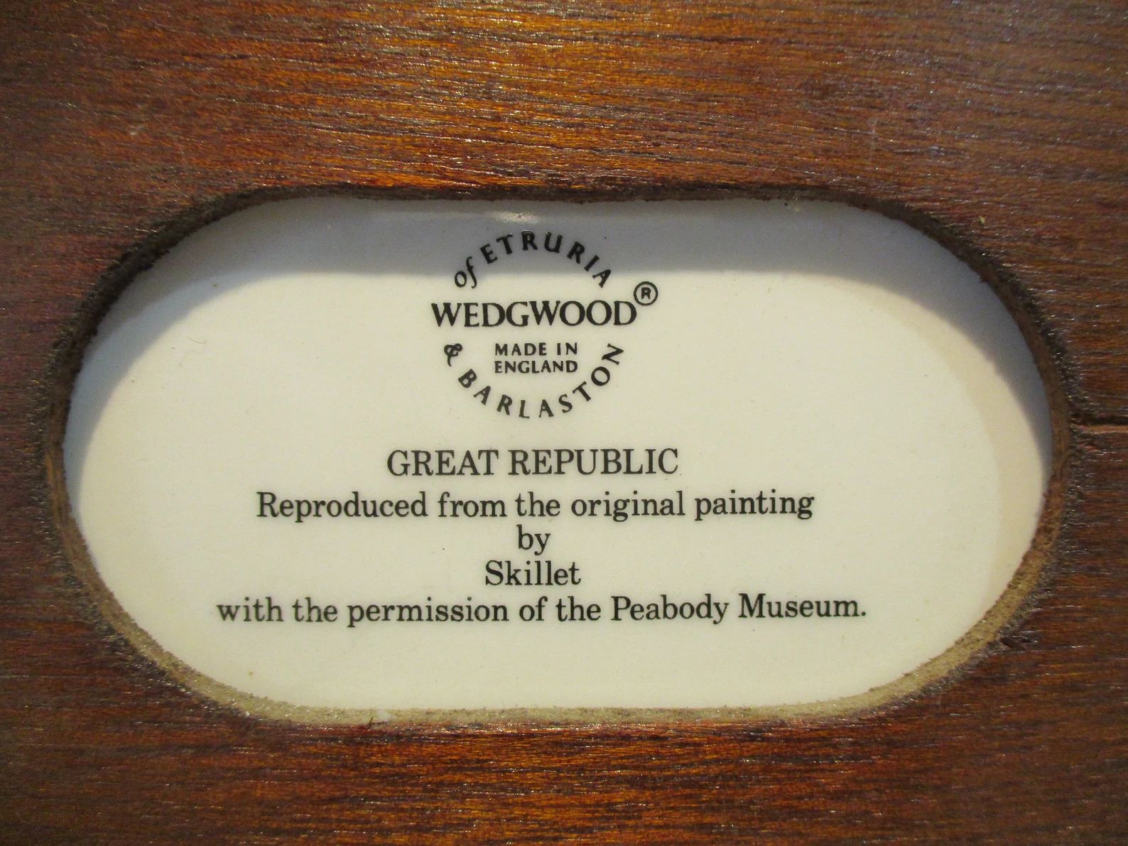 English Wedgwood Porcelain Framed Art American Clipper Ship - Etsy | Etsy (US)