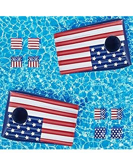 Pool Cornhole Inflatable 2 Sets, 4th of July Swimming Pool Games for Teens, Adults and Family, Am... | Amazon (US)
