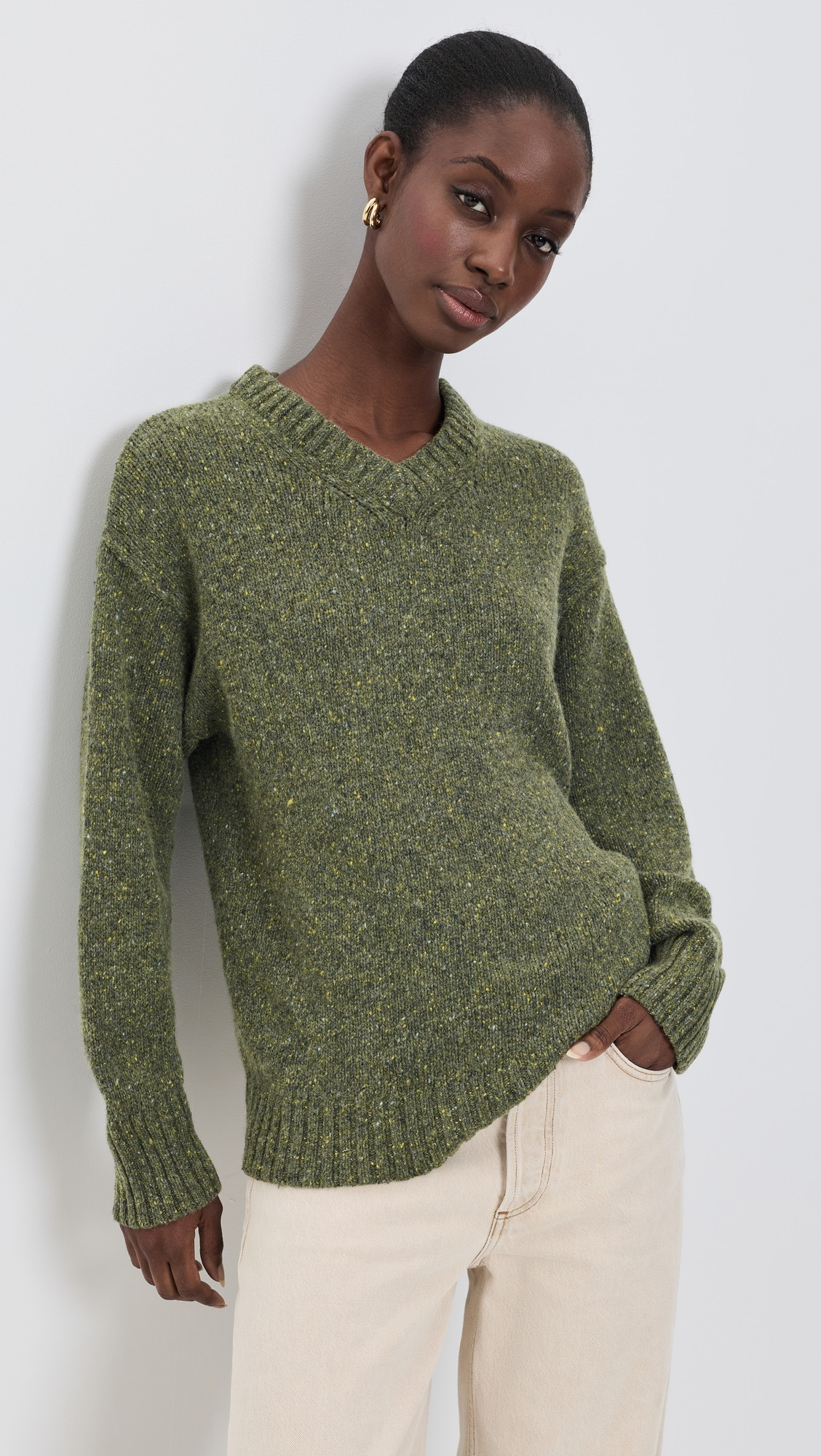 Joe's Jeans The V Neck Sweater Moss M | Shopbop