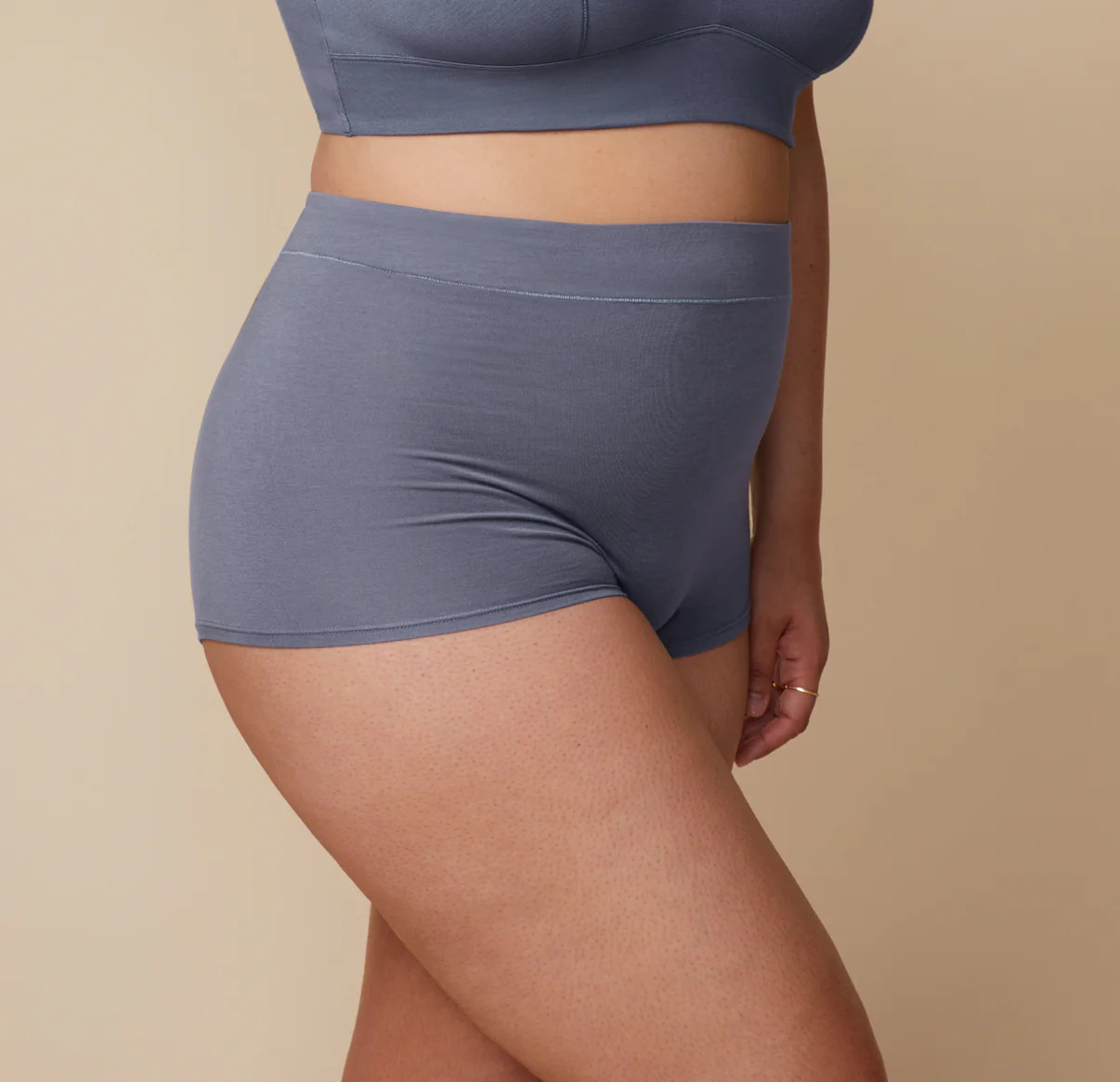 Buy The Cloud Cotton Highwaisted Boyshorts in Black | Harper Wilde