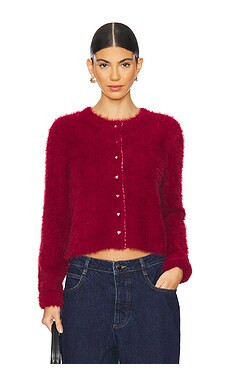 Free People Celeste Cardi in Aged Red from Revolve.com | Revolve Clothing (Global)