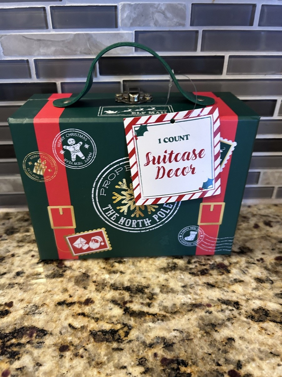 Target Bullseye Playground Christmas 2025 Suitcase Decor Box - North Pole | eBay US