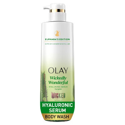 Olay Limited Edition Elphaba's Serum Wicked Hydrating & Renewing Body Wash - Cashmere Woods & Lime Scent- 20 fl oz | Target